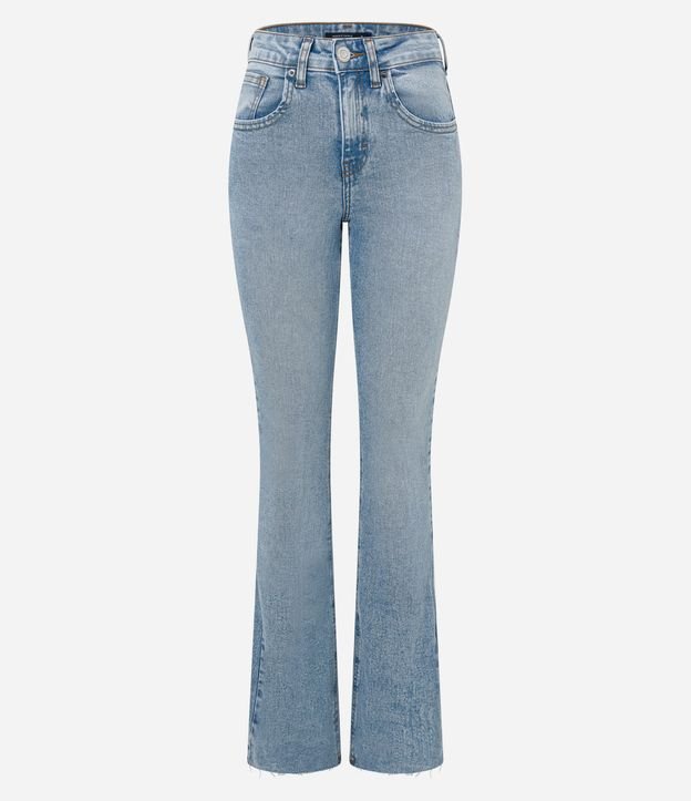Pantalón Bootcut Jeans con Elastano y Bolsillo Reloj