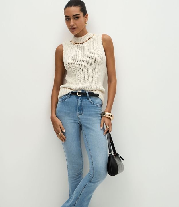 Pantalón Bootcut Jeans con Elastano y Bolsillo Reloj 2