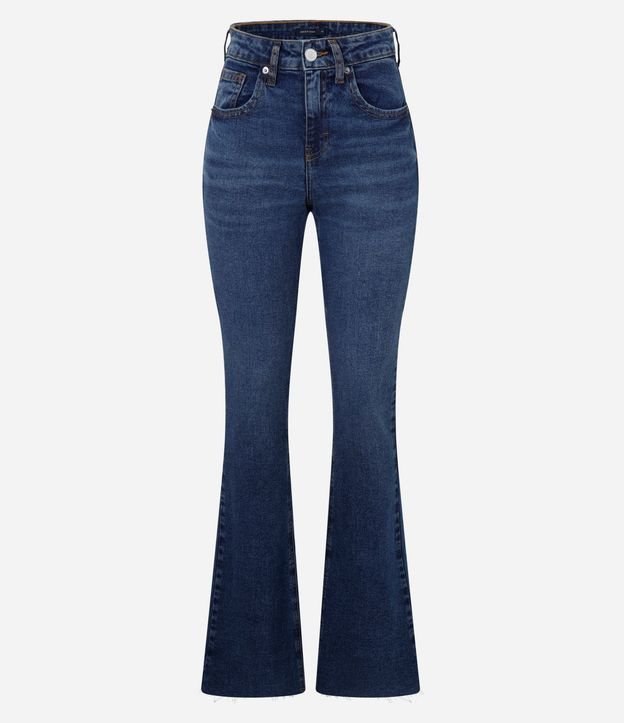 Pantalón Bootcut Jeans con Elastano y Bolsillo Reloj