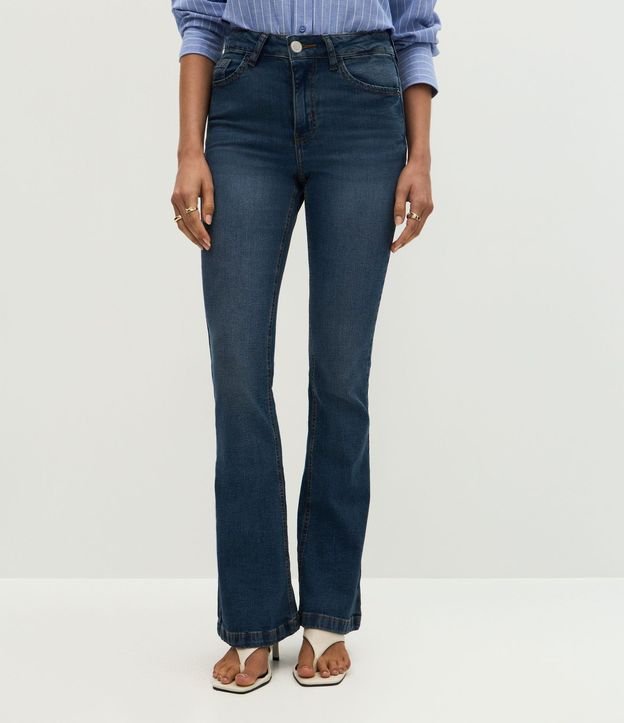 Pantalón Bootcut Jeans con Elastano y Bolsillo Reloj 3