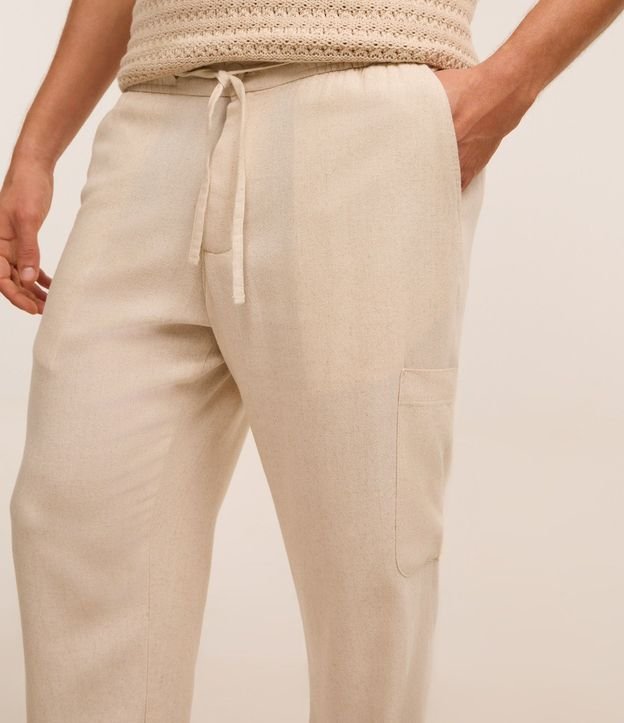 Pantalón en Flamé con Cintura Elástica 3
