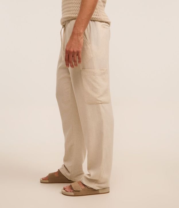 Pantalón en Flamé con Cintura Elástica 4