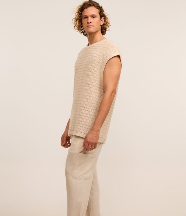 Pantalón en Flamé con Cintura Elástica 5