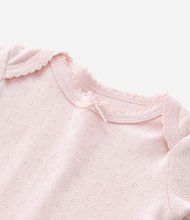 Body Infantil Texturizado con Moña - Talle RN a 18 meses 8