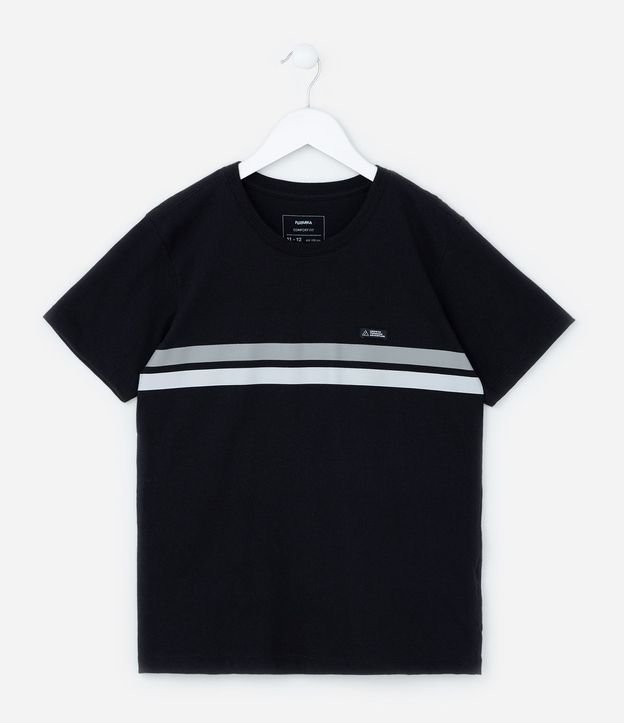 Remera Infantil con Rayas y Etiqueta - Talle 05 a 14 años 3