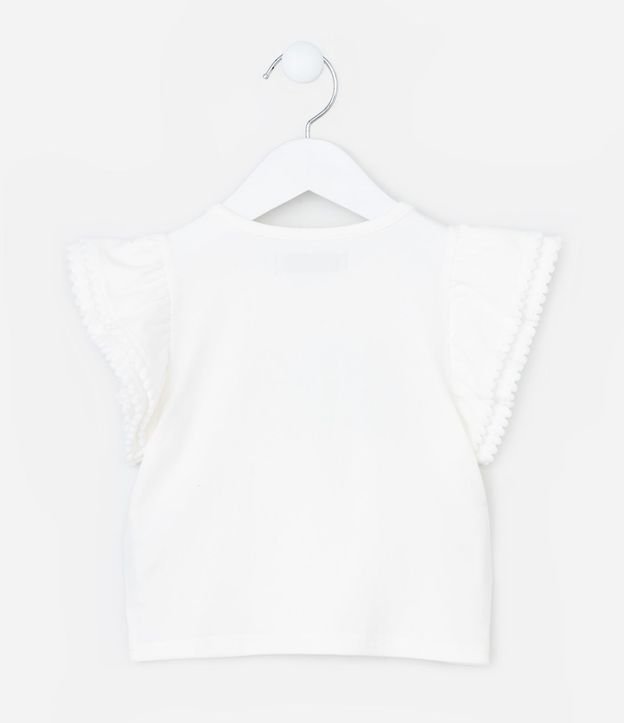 Blusa Infantil con Bordado Efecto Ganchillo - Talle 1 a 6 años 3