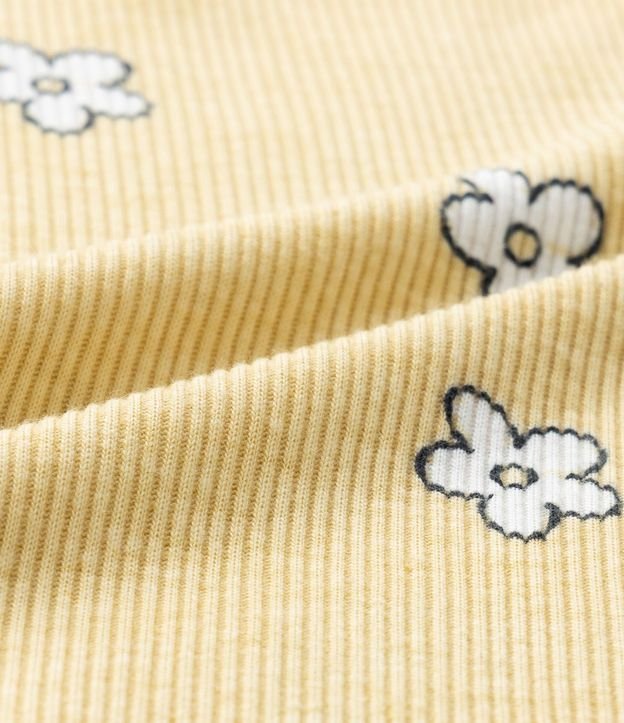 Blusa Infantil con Volado y Estampa Flores - Talle 1 a 6 años 5