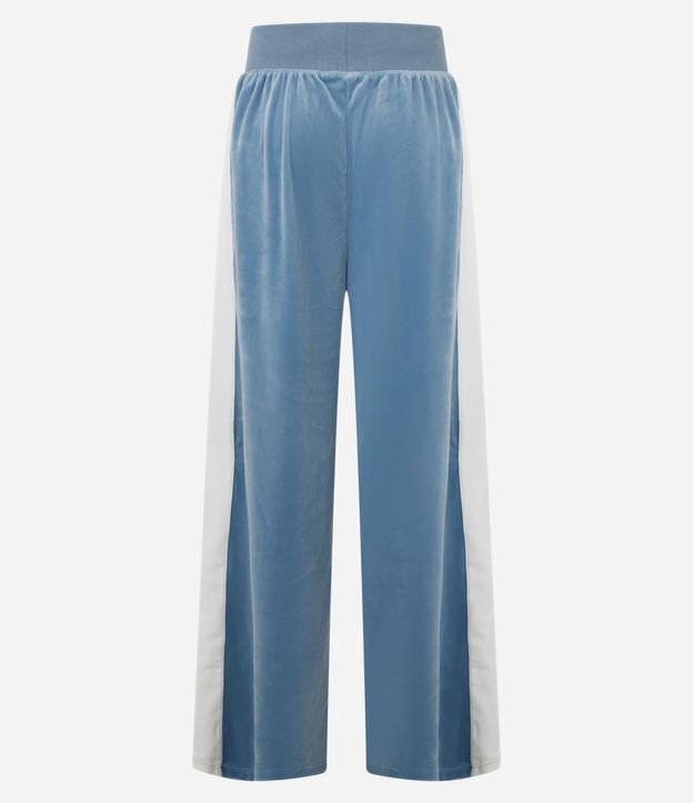 Pantalón Wide Leg en con Lazo en la Cintura y Raya Lateral 9