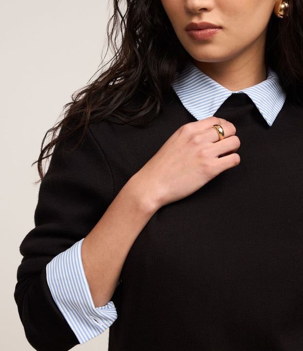 Blusa de Punto con Cuello Alto 4