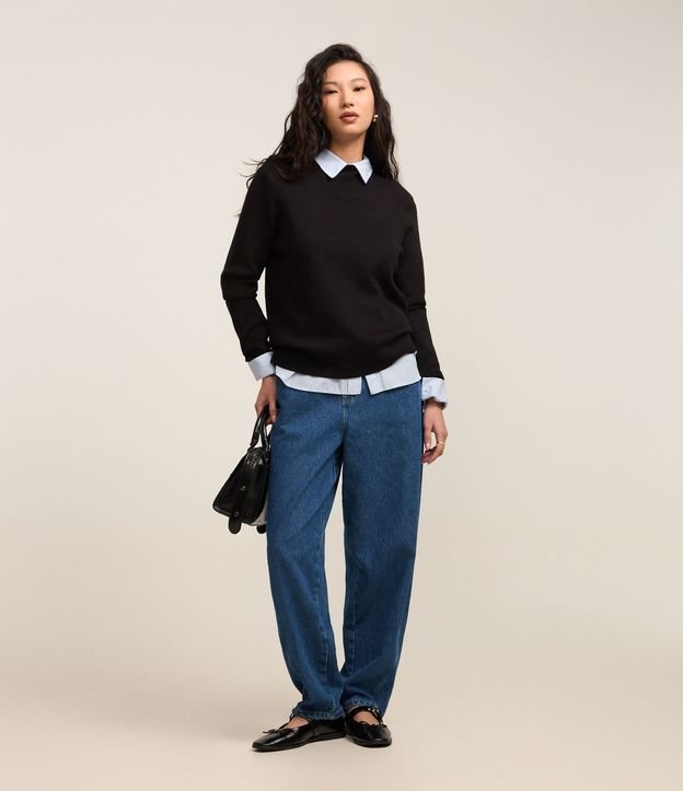 Blusa de Punto con Cuello Alto 6