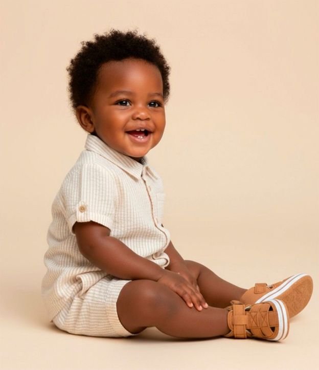 Camisa Infantil Texturizada con Pequeño Bolsillo - Talle 0 a 18 meses