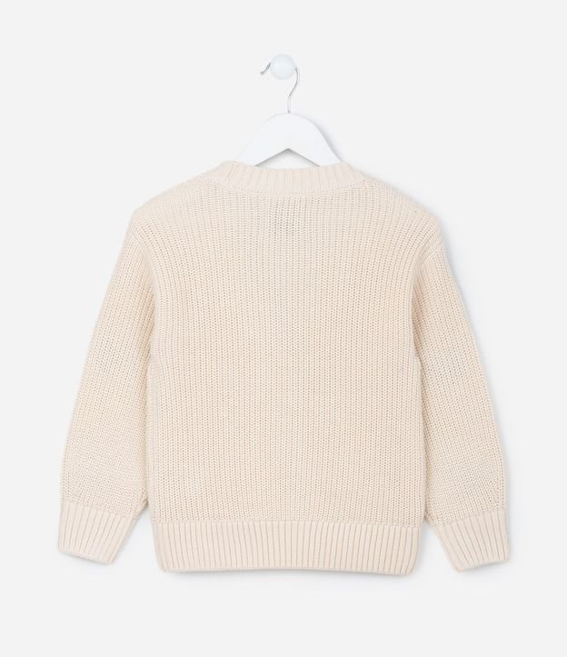 Cardigan Infantil en Punto con Bordado Mariposas - Talle 5 a 14 años 2