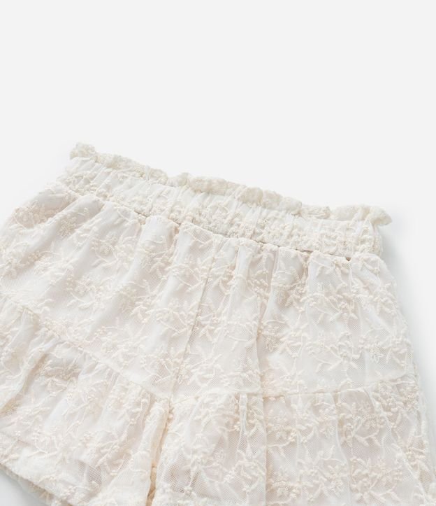 Short Infantil en Tule Bordado - Talle 5 a 14 años 6
