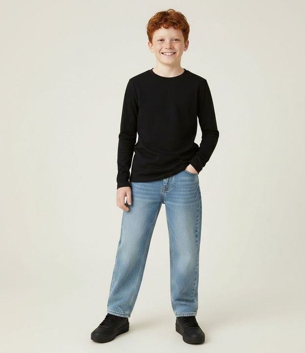 Remera Infantil Básica en Suedine - Talle 5 a 14 años