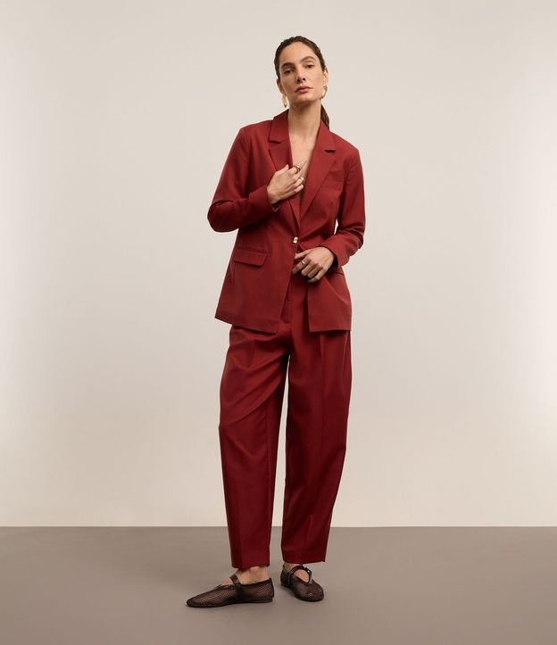 Pantalón Carrot Sastrería Boho con Pliegues Delanteros 5