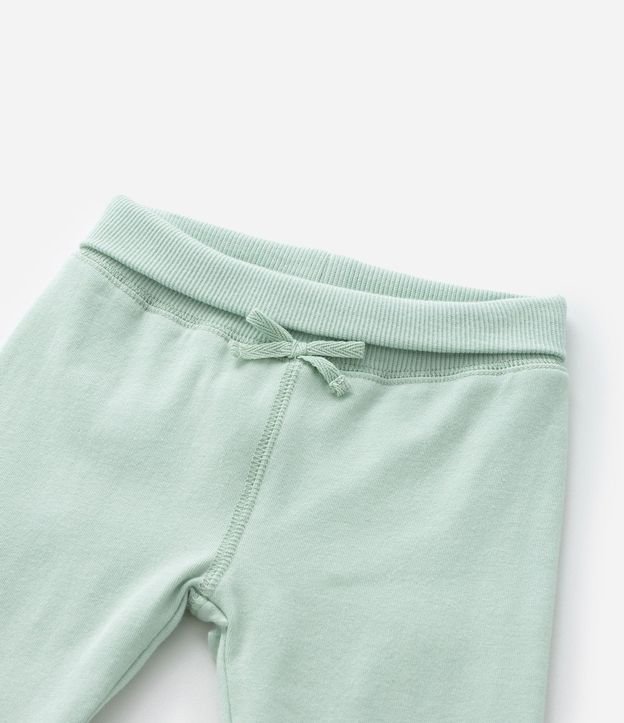 Pantalones Infantiles con Cintura Doblada y Lazo Aplicado - Talle RN a 18 meses 7