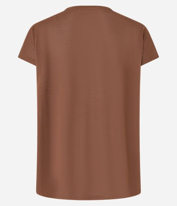 Remera en Microfibra con Escote Redondo 4