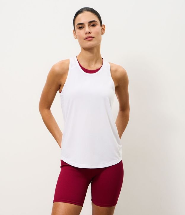 Musculosa Nadador Deportiva en Microfibra con Textura 1