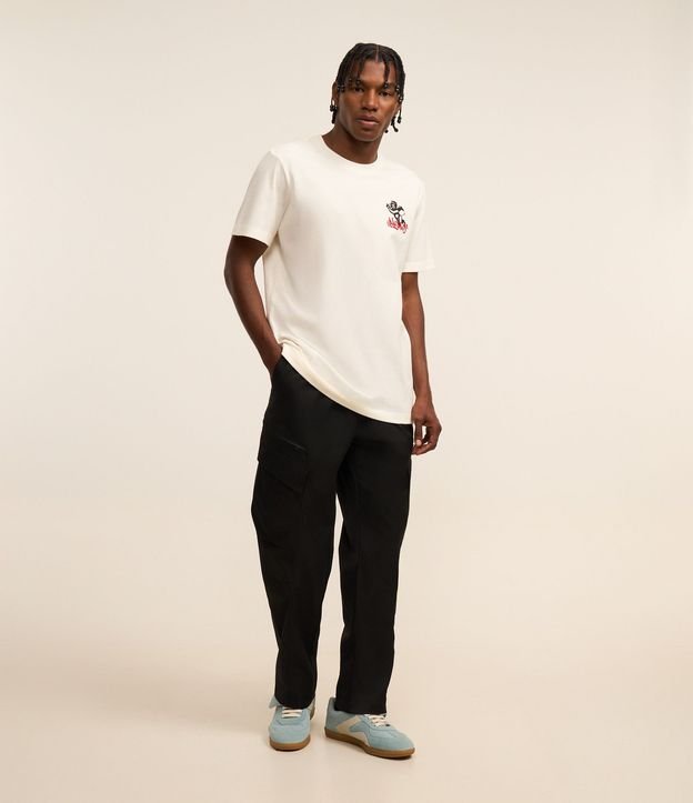 Pantalón Recto con Bolsillo Cargo 2