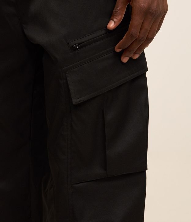 Pantalón Recto con Bolsillo Cargo 5