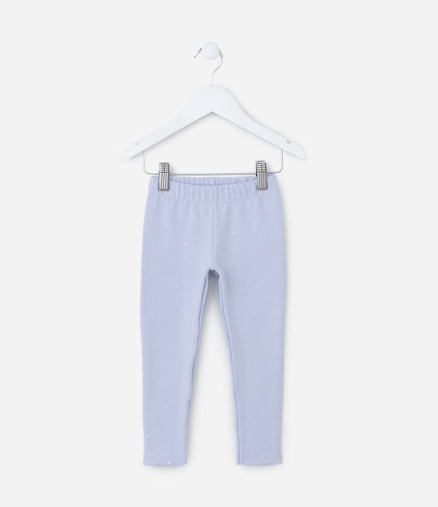Pantalón Legging Infantil en Algodón con Brillitos - Talle 1 a 6 años