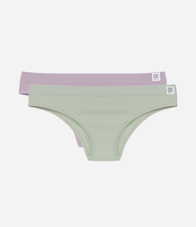 Kit 02 Bombachas Bikini Seamless Texturizadas