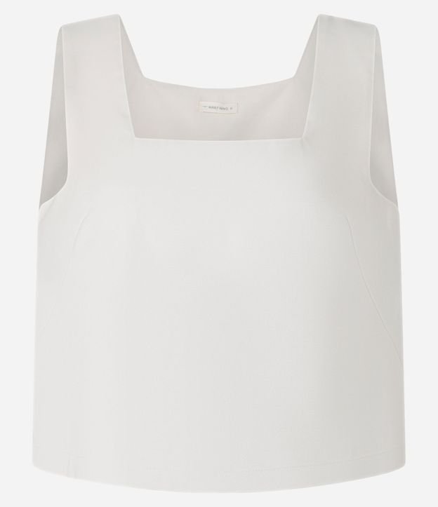 Blusa en Viscosa con Escote Cuadrado