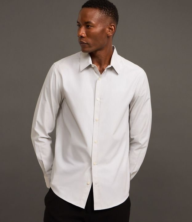Camisa Social en Tricolina de Cuadros Grid 4