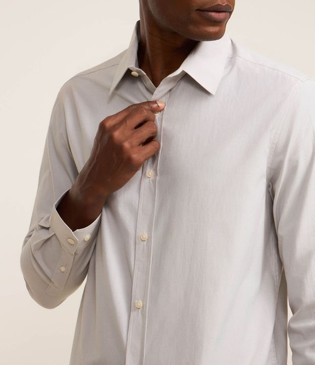 Camisa Social en Tricolina de Cuadros Grid