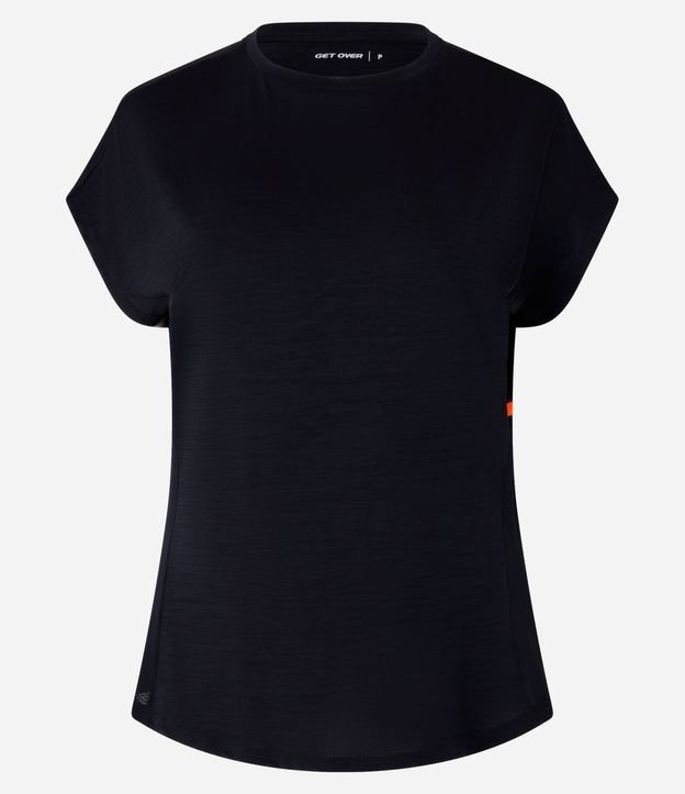 Remera Deportiva en Microfibra con Faja Contrastante 8