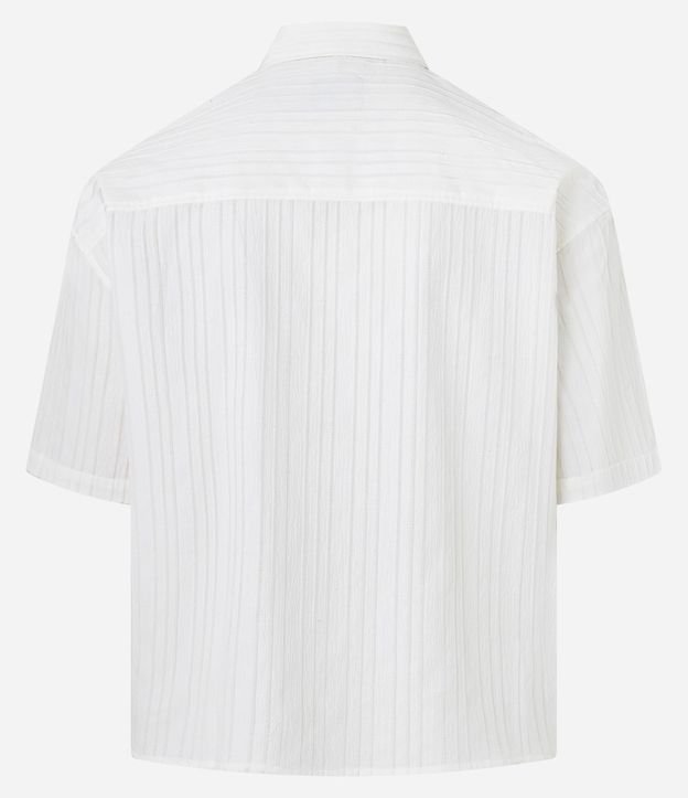 Camisa Oversized con Estampado Localizado y Lettering Texturizado 12
