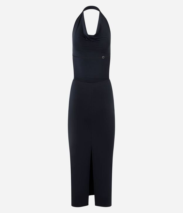 Vestido New Midi con Escote Degagê y Frente Única 2