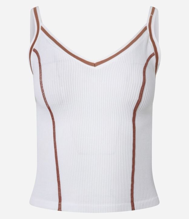 Camisete Texturizada Seamless con Pespuntes Contrastantes 6