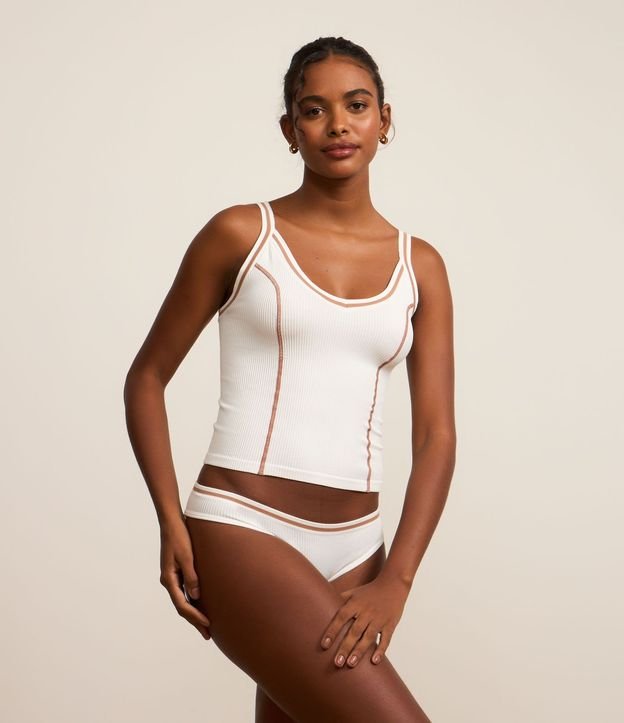 Camisete Texturizada Seamless con Pespuntes Contrastantes 3