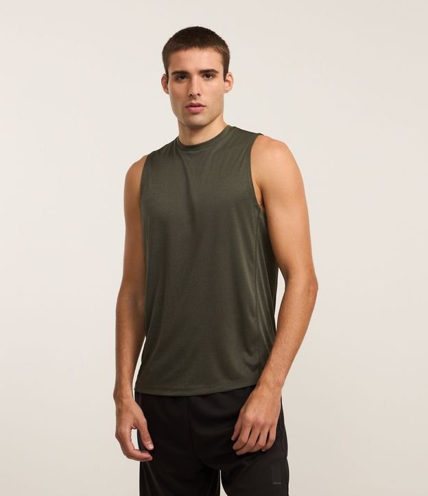 Musculosa Regular Deportiva Básica con Detalle Reflectante