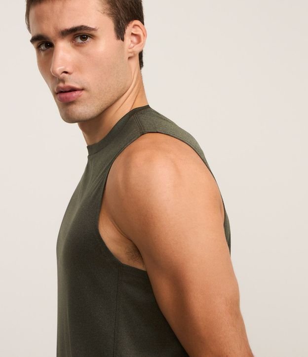 Musculosa Regular Deportiva Básica con Detalle Reflectante 5