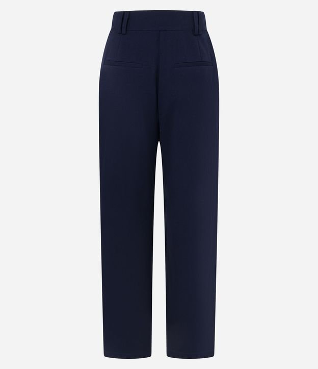 Pantalón Wide Cintura Baja en Crepé con Frisos 7