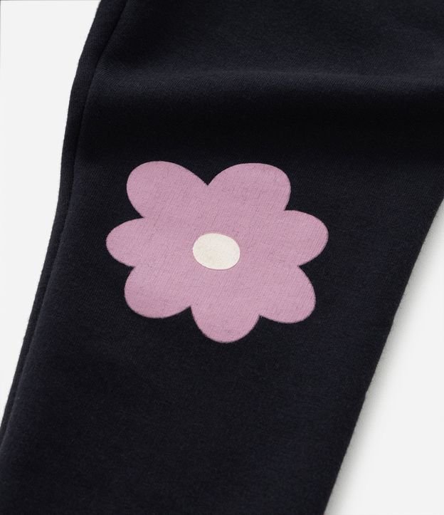 Pantalón Legging Infantil con Estampa Flor - Talle 1 a 6 años 5
