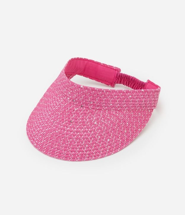 Viseira Infantil en Paja con Lentejuelas - Talle Único