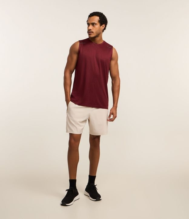Bermuda Deportiva con Bloques de Color y Bolsillos con Cremallera