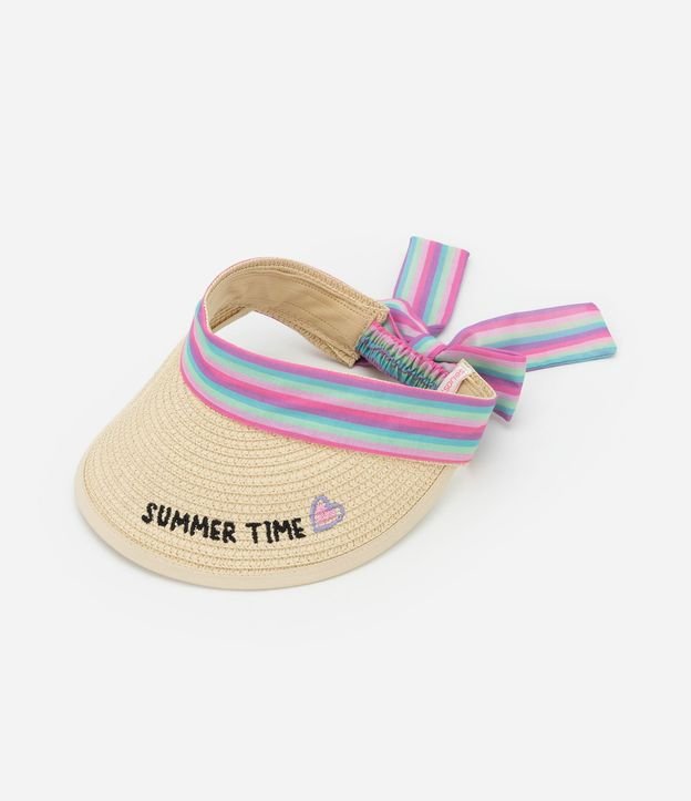 Visera Infantil de Paja con Amarre - Talle único 1
