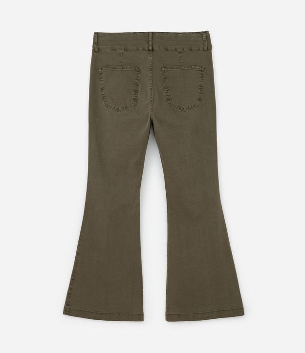 Pantalón Flare en Sarga con Cintura Ancha Curve & Plus Size 8