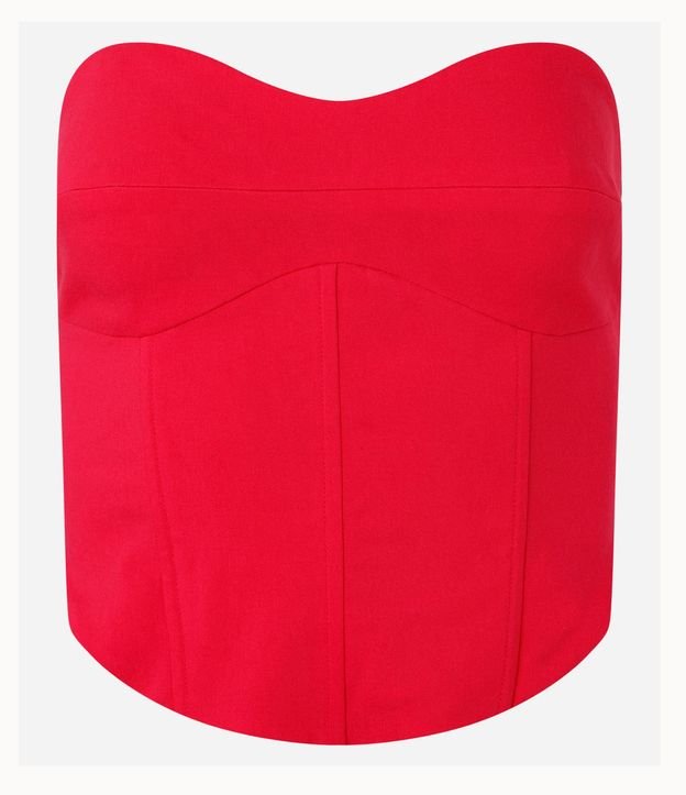 Blusa Corsetada en Bengalina con Cremallera en la Espalda 7