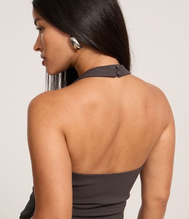 Blusa Corta en Bengalina Frente Única 7