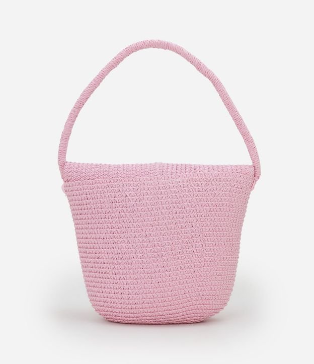 Cartera Infantil en Paja con Flores - Talle único 3