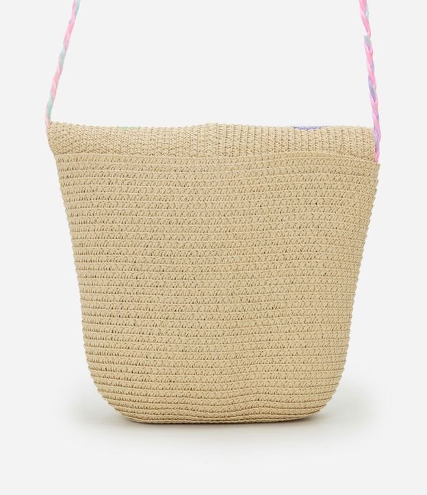 Cartera Infantil en Paja con Corazones - Talle único 3