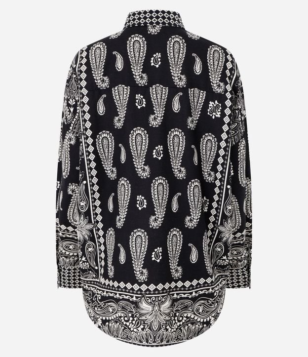 Camisa Boho en Viscolino con Estampa Paisley 9