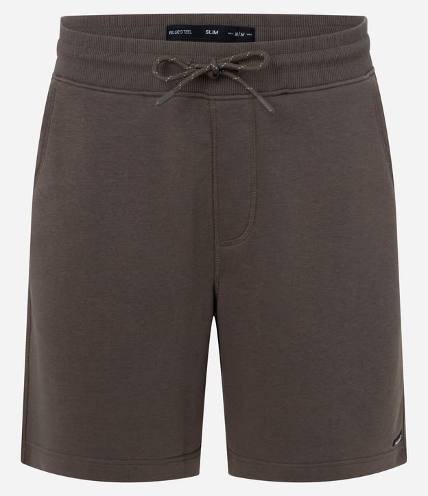 Bermuda Slim en Algodón con Felpa y Bolsillos 5