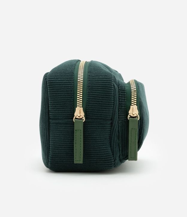 Neceser Rectangular Grande en Terciopelo Coctel con Pequeño Bolsillo Delantero 2