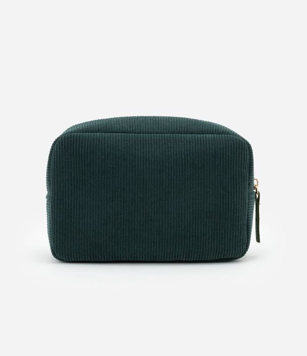 Neceser Rectangular Grande en Terciopelo Coctel con Pequeño Bolsillo Delantero 3